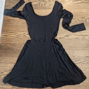 Long sleeve black dress